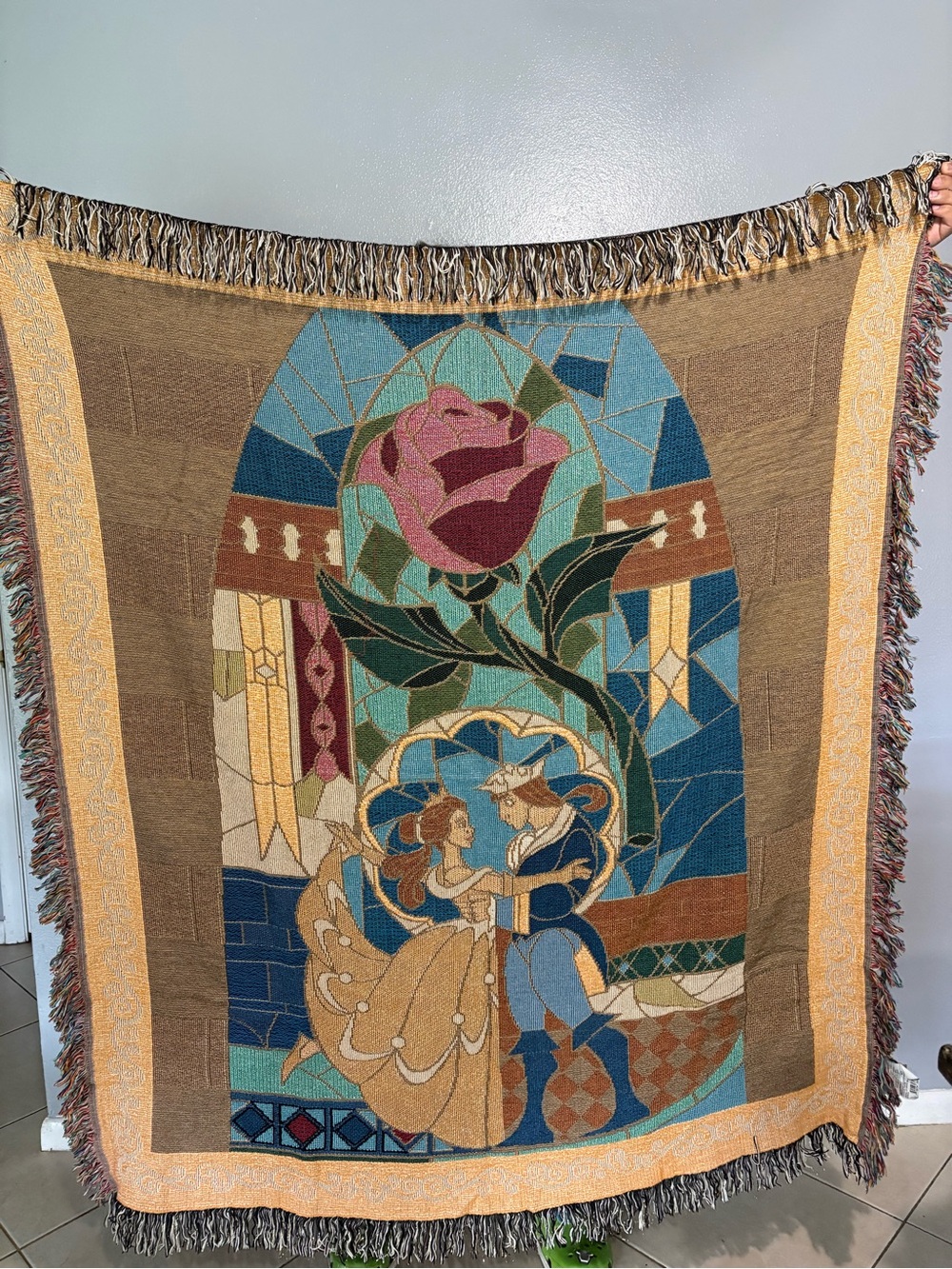 Beauty and the beast tapestry